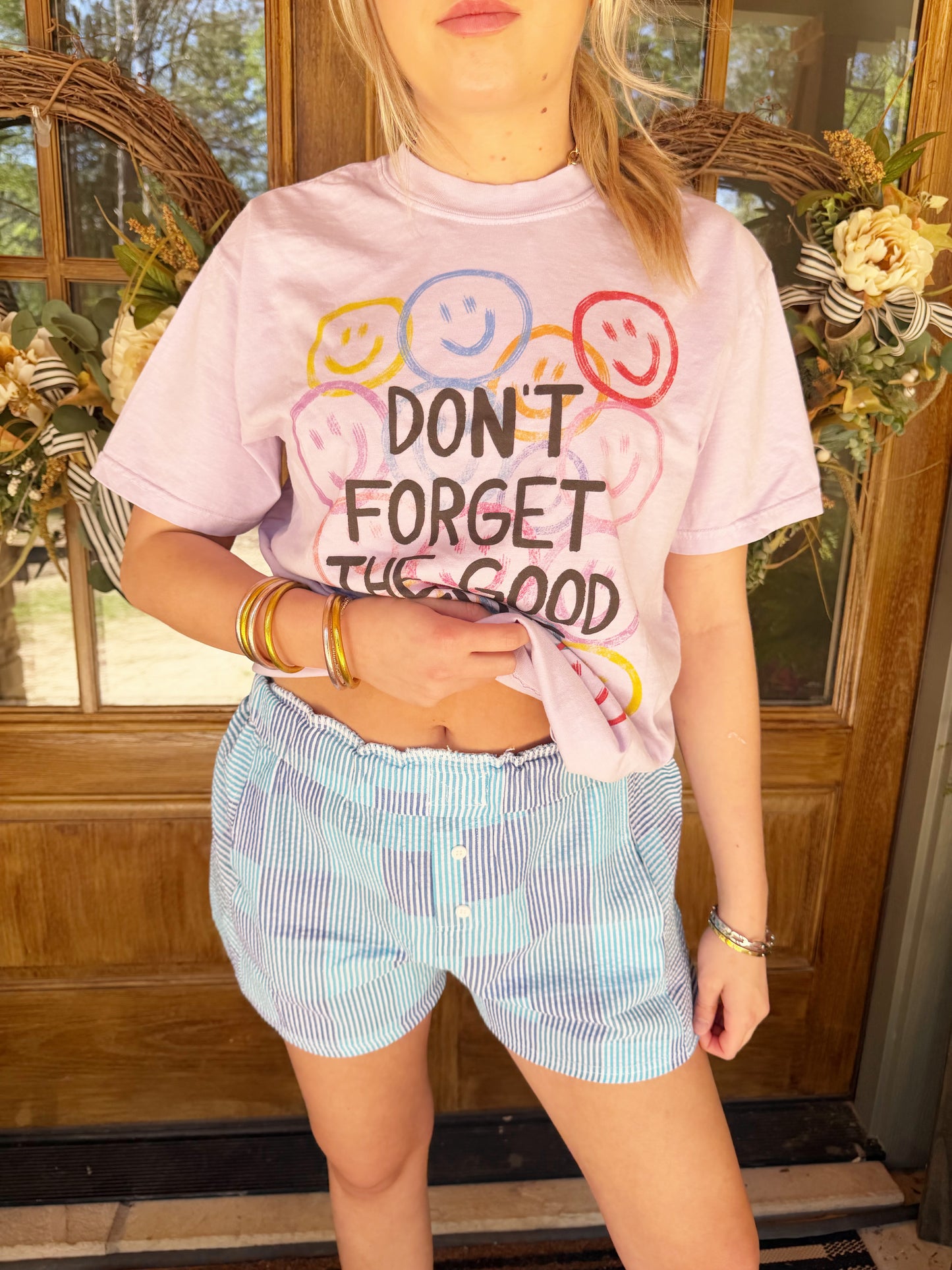 Blue Mix Checker Boxer Short