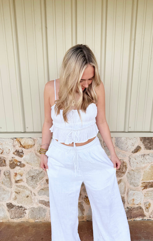 White Palazzo Set