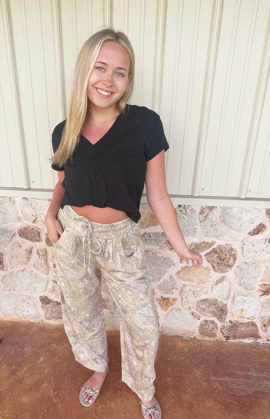 Camo Barrel Pant